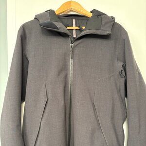 Arcteryx Veilance Monitor Down Insulated Tech Wool Coat Men's S Black Heather